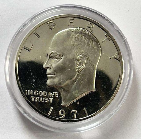 1971-S Eisenhower Proof Dollar in Capsule