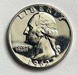 1962 Washington Proof Silver Quarter
