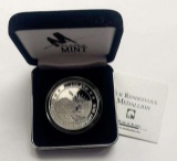 2014 Alaska Mint Fur Rendezvous Proof 1 ozt .999 Fine Silver Medal