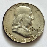 1956 Franklin Silver Half Dollar MS64