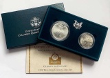 1992 U.S. Mint Columbus Quincentenary Commemorative Silver Dollar UNC Set (2-coins)