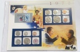 1972 U.S. Uncirculated Coin Mint Set Commemorative Collection Album Page (11-coins)
