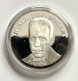 Humphrey Bogart 1 ozt in Capsule .925 Sterling Silver Commemorative Medal