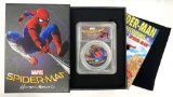 2017 Spiderman $5 Cook Islands 1 ozt .999 Silver