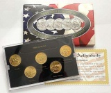 2006 U.S. Mint Gold Edition State Quarter Collection (5-coins) 24kt Layered
