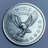 1985 One World Trade Unit 1 ozt .999 Silver