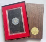 1972 Eisenhower Proof Silver Dollar in Brown Box