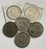 1971-1976 Eisenhower Dollars (6-coins)