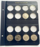 1968-1972 Kennedy Half Dollars in Album Page (5-coins)