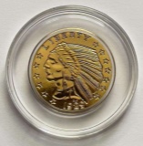 1929 Indian Head Eagle Gold Layered Replica