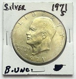 1971-S Eisenhower Uncirculated 40% Silver Dollar