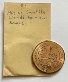 1962 America's Space Age Worlds Fair Seattle $1 Token