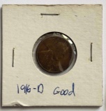 1916-D Lincoln Wheat Small Cent Good