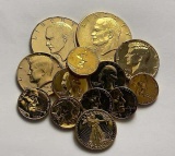1976-2005 Gold Plated Proof Coin Collection (13-coins)