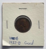 1927-D Lincoln Wheat Small Cent Good