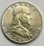 1963 Franklin Proof Silver Half Dollar