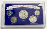 1928-1943 Americana Series Vanishing Classics Silver Coin Collection (5-coins)