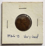 1926-D Lincoln Wheat Small Cent VG