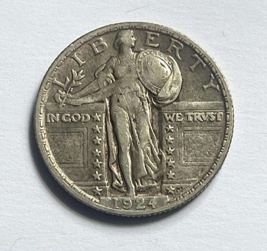 1924 Standing Liberty Silver Quarter XF