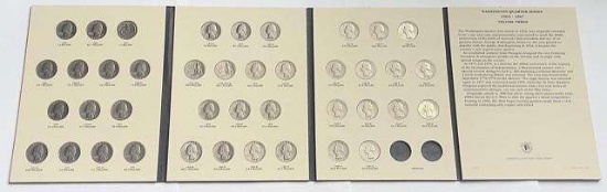 1965-1987 Washington Quarters Album Littleton Coin Company (41-coins)
