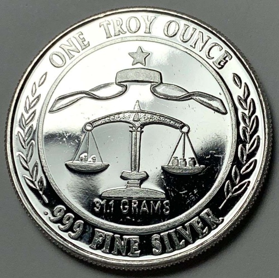 1984 Parliament Shield 1 ozt .999 Fine Silver