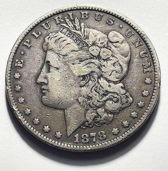 1878 Morgan Silver Dollar Rev 79 Fine