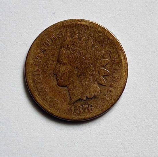 1876 Indian head Small Cent MS64