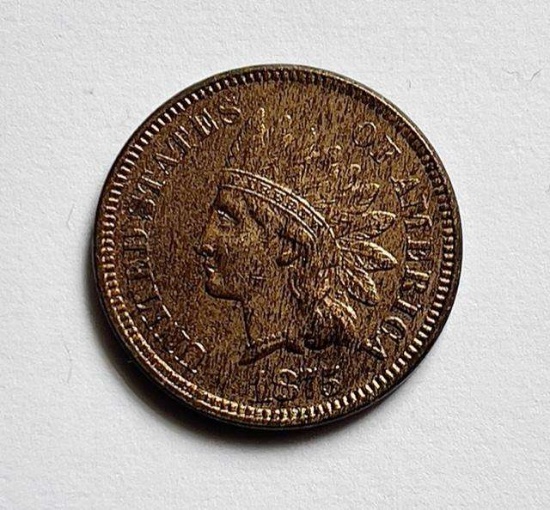 1875 Indian head Small Cent XF