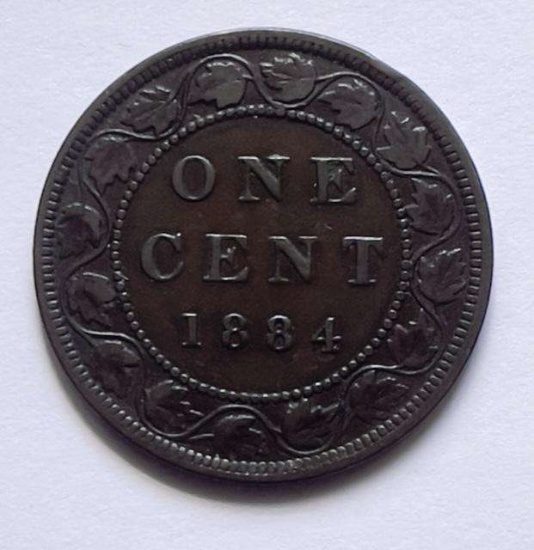 1884 Canada Large Cent VF