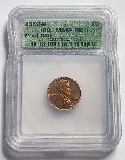 1958 Lincoln Wheat Small Cent ICG PR70 RD
