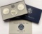 1984 U.S. Mint Uncirculated Olympic Silver Dollar Mint Mark Collection (3-coins)