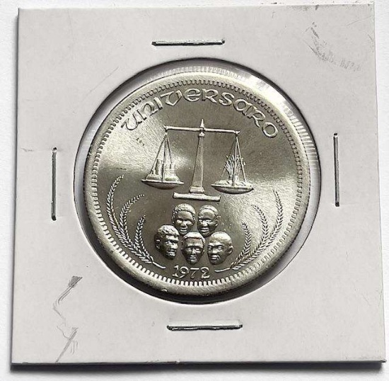 1972 Universaro World Trade 1 ozt .999 Silver