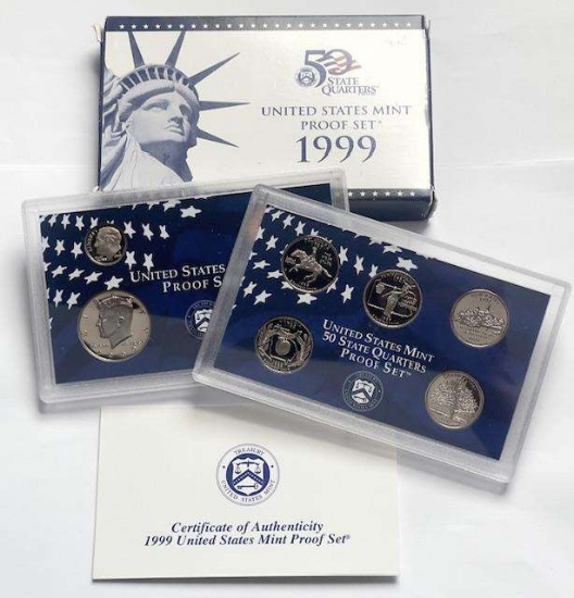 1999 U.S. Mint Proof Set (10-coins)