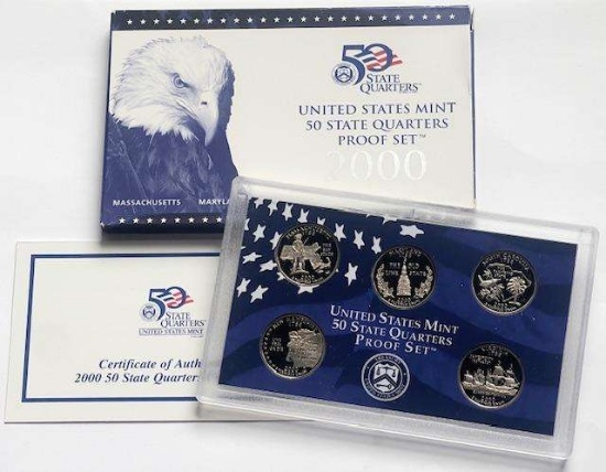 2000 U.S. Mint 50 State Quarters Proof Set (5-coins)