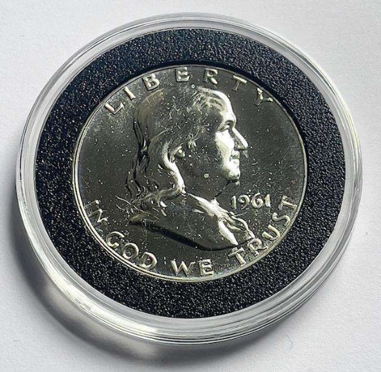 1961 Franklin Proof Silver Half Dollar