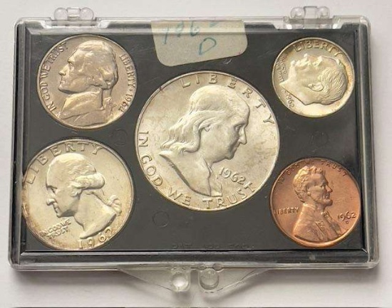 1962 U.S. Silver Mint Set (5-coins)