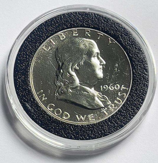 1960 Franklin Proof Silver Half Dollar