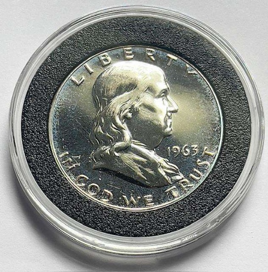1963 Franklin Proof Silver Half Dollar