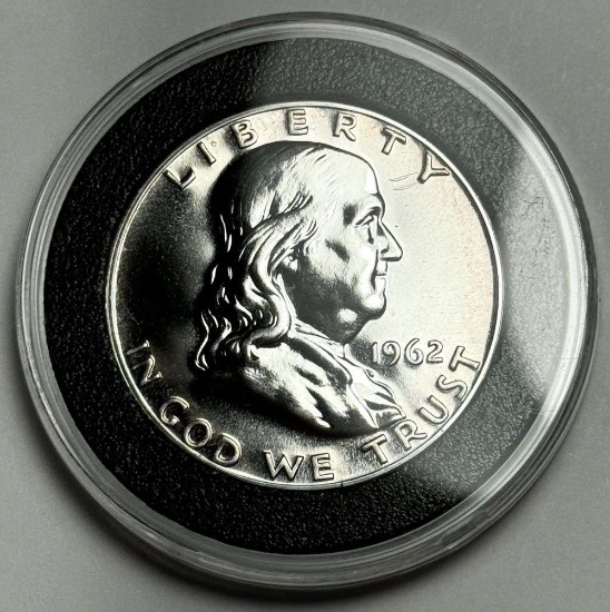 1962 Franklin half Dollar PF68