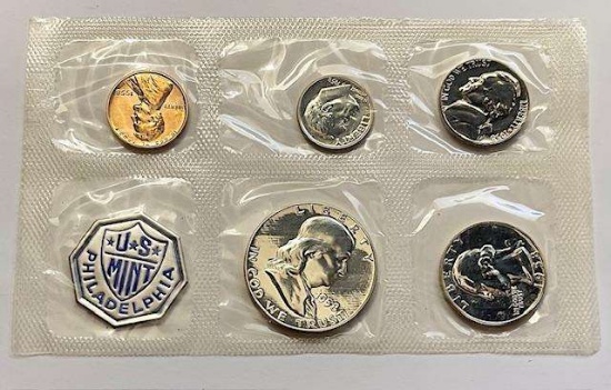 1958 U.S. Mint Silver Proof Set (5-coins) No Envelope