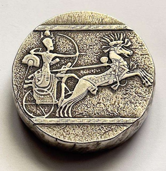 2020 Egyptian Relic Series Chariot of War 5 ozt .999 Silver