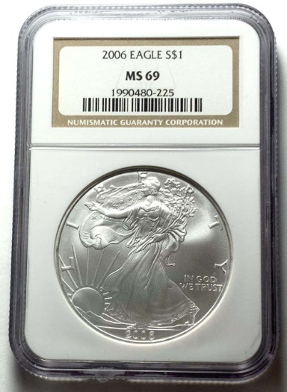 2006 American Silver Eagle NGC MS69