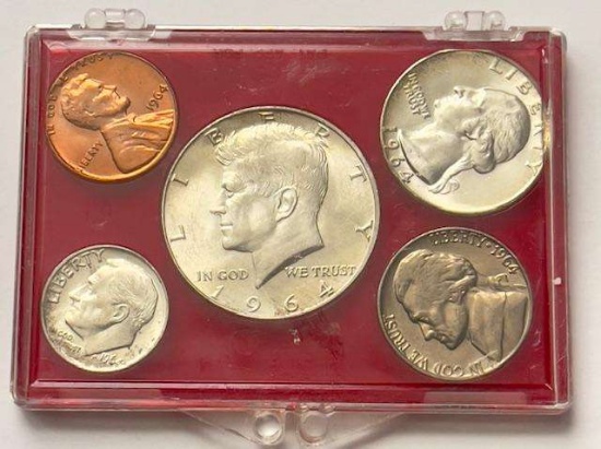 1964 U.S. Silver Mint Set (5-coins)
