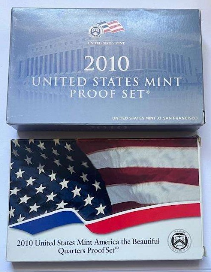 (2) 2010 United States Mint Proof Sets (19-coins)
