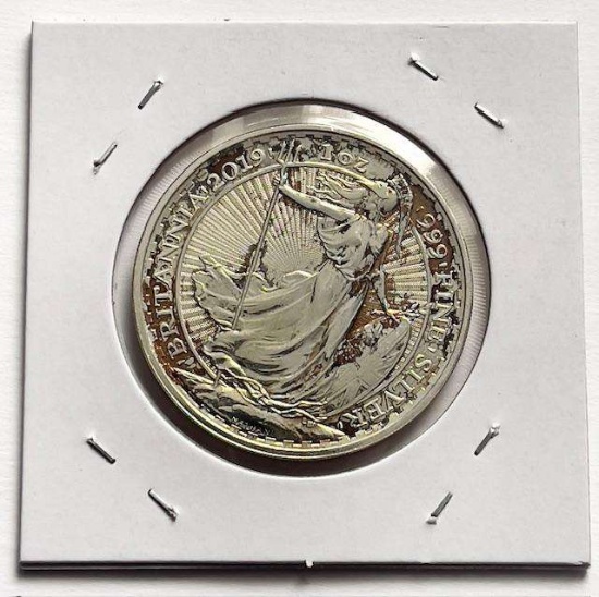 2019 Great Britain Britannia 1 ozt .999 Silver
