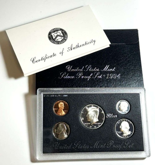 1994-S US Mint (5-coin) Silver Proof Set