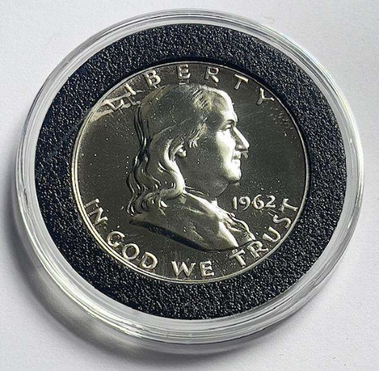 1962 Franklin Proof Silver Half Dollar