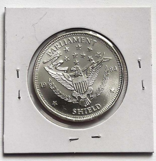 1984 Parliament Shield 1 ozt .999 Silver
