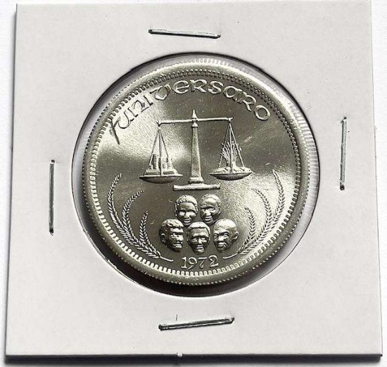 1972 Universaro World Trade 1 ozt .999 Silver