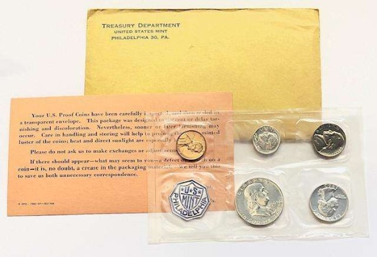 1963 U.S. Mint Silver Proof Set (5-coins)